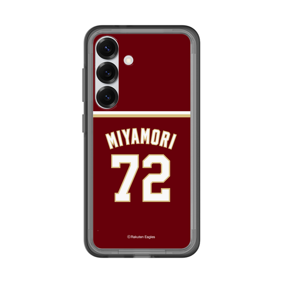 スリムプロテクションプレミアムケース［ 楽天イーグルス - #72 Miyamori - ビジター ］