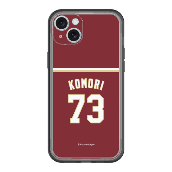 スリムプロテクションプレミアムケース［ 楽天イーグルス - #73 Komori - ビジター ］