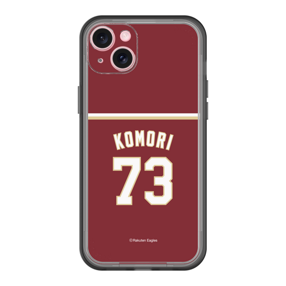 スリムプロテクションプレミアムケース［ 楽天イーグルス - #73 Komori - ビジター ］