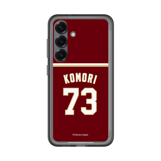 スリムプロテクションプレミアムケース［ 楽天イーグルス - #73 Komori - ビジター ］