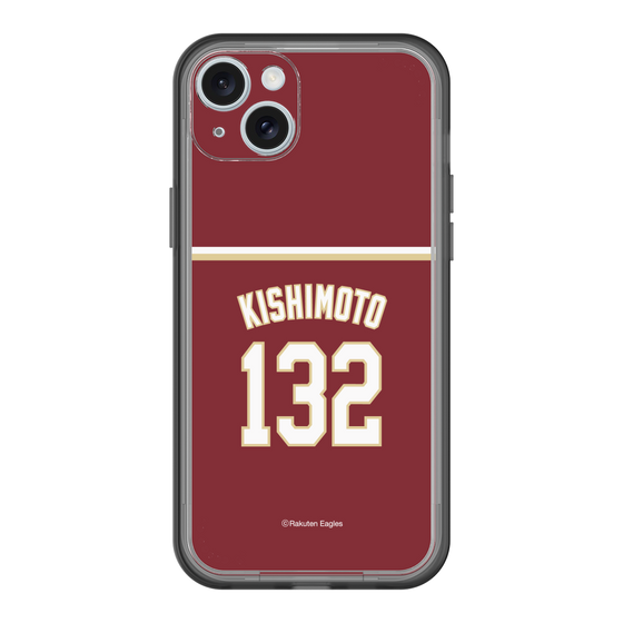 スリムプロテクションプレミアムケース［ 楽天イーグルス - #132 Kishimoto - ビジター ］