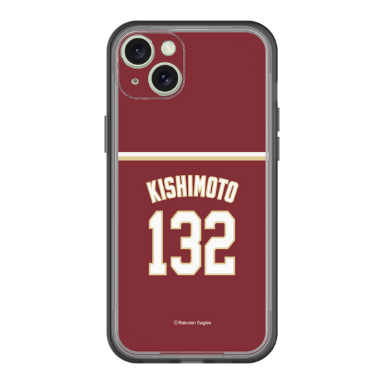 スリムプロテクションプレミアムケース［ 楽天イーグルス - #132 Kishimoto - ビジター ］
