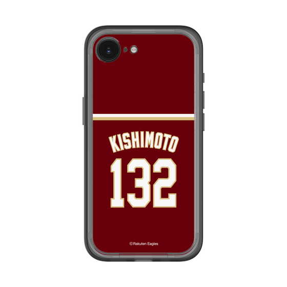 スリムプロテクションプレミアムケース［ 楽天イーグルス - #132 Kishimoto - ビジター ］