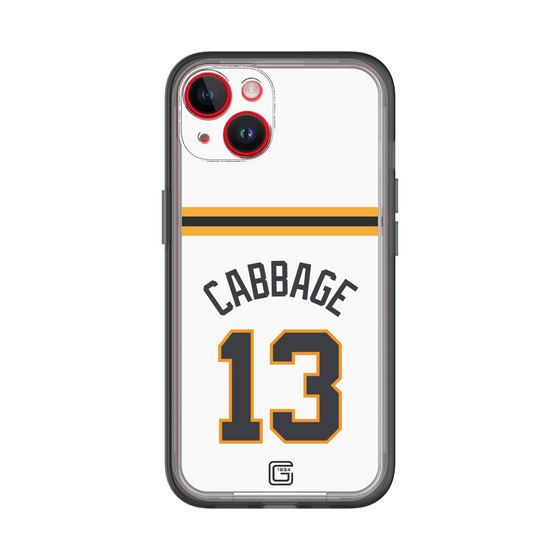 スリムプロテクションプレミアムケース［ 読売ジャイアンツ - #13 CABBAGE - ホーム ］
