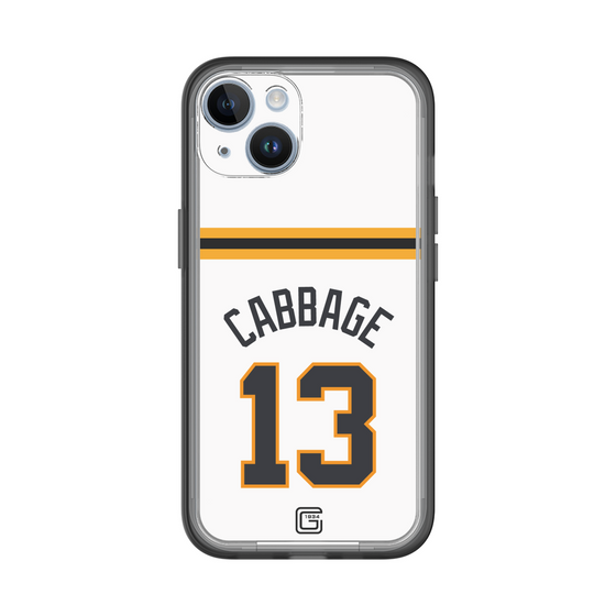 スリムプロテクションプレミアムケース［ 読売ジャイアンツ - #13 CABBAGE - ホーム ］