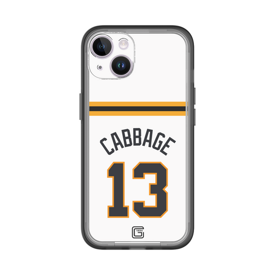 スリムプロテクションプレミアムケース［ 読売ジャイアンツ - #13 CABBAGE - ホーム ］