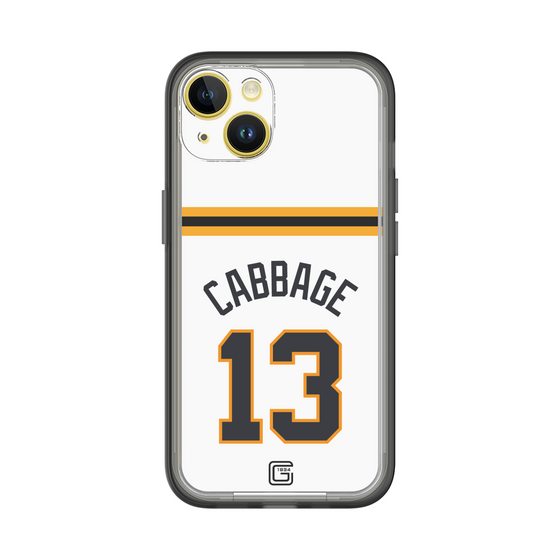 スリムプロテクションプレミアムケース［ 読売ジャイアンツ - #13 CABBAGE - ホーム ］