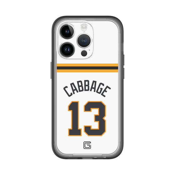 スリムプロテクションプレミアムケース［ 読売ジャイアンツ - #13 CABBAGE - ホーム ］