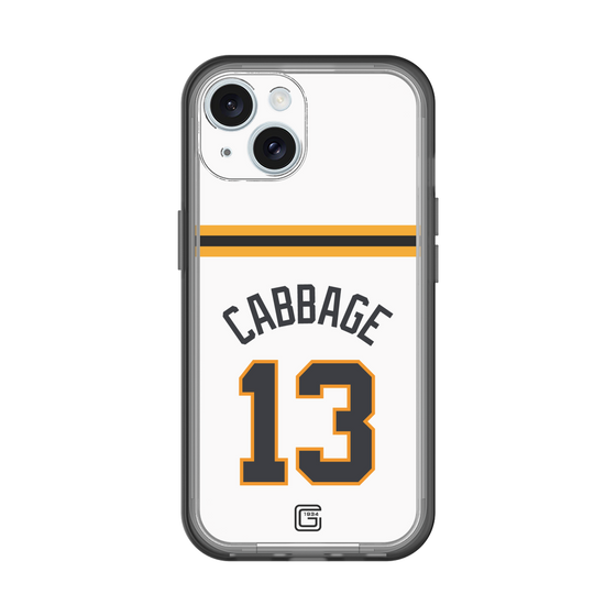 スリムプロテクションプレミアムケース［ 読売ジャイアンツ - #13 CABBAGE - ホーム ］
