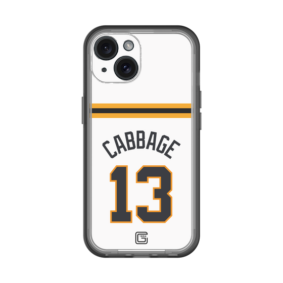 スリムプロテクションプレミアムケース［ 読売ジャイアンツ - #13 CABBAGE - ホーム ］