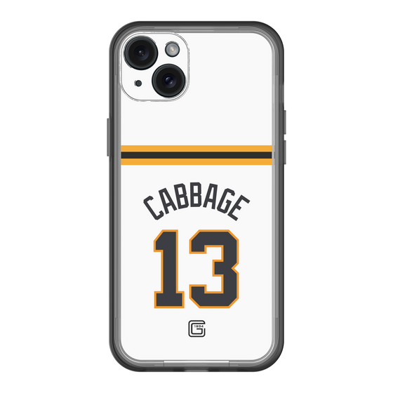 スリムプロテクションプレミアムケース［ 読売ジャイアンツ - #13 CABBAGE - ホーム ］