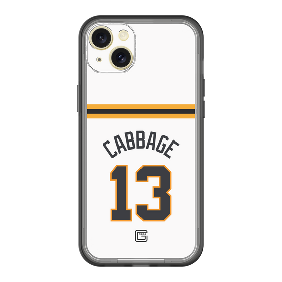 スリムプロテクションプレミアムケース［ 読売ジャイアンツ - #13 CABBAGE - ホーム ］