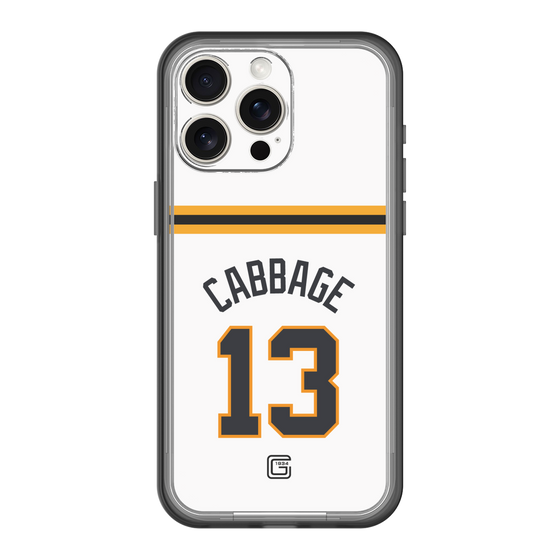 スリムプロテクションプレミアムケース［ 読売ジャイアンツ - #13 CABBAGE - ホーム ］