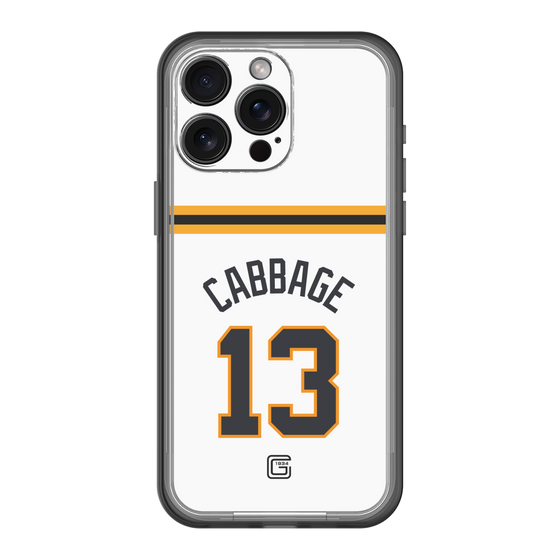 スリムプロテクションプレミアムケース［ 読売ジャイアンツ - #13 CABBAGE - ホーム ］