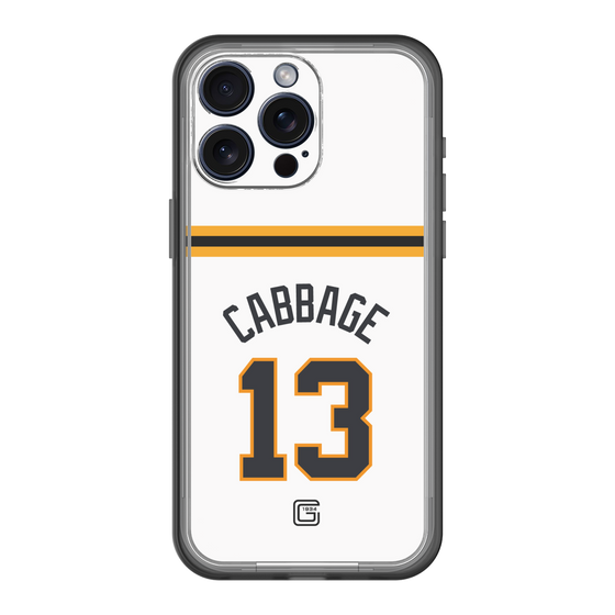 スリムプロテクションプレミアムケース［ 読売ジャイアンツ - #13 CABBAGE - ホーム ］