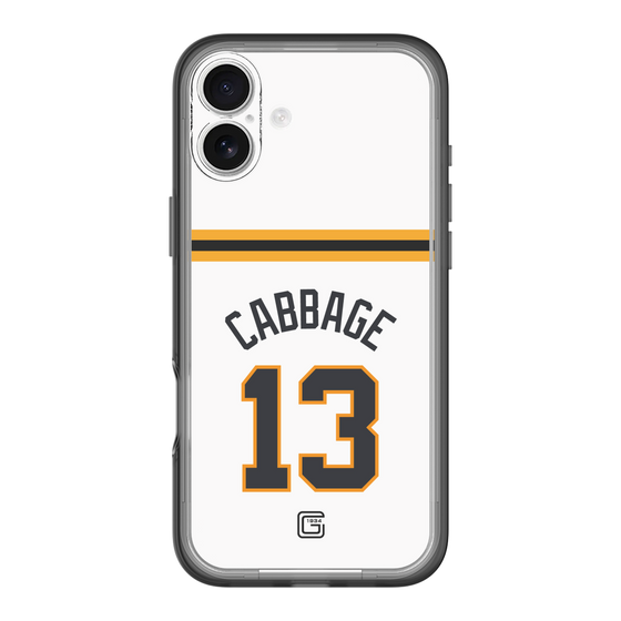 スリムプロテクションプレミアムケース［ 読売ジャイアンツ - #13 CABBAGE - ホーム ］