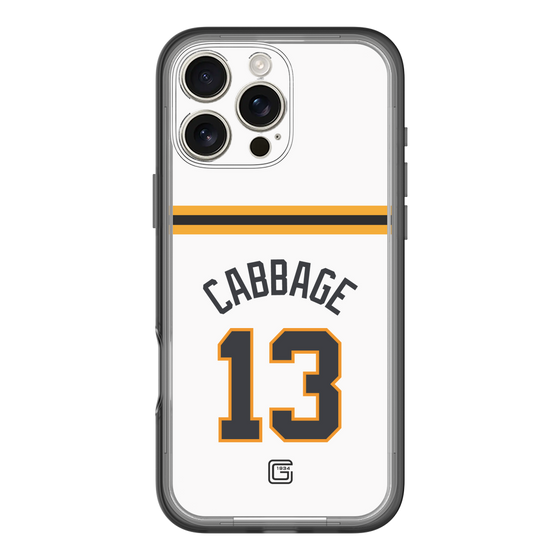 スリムプロテクションプレミアムケース［ 読売ジャイアンツ - #13 CABBAGE - ホーム ］