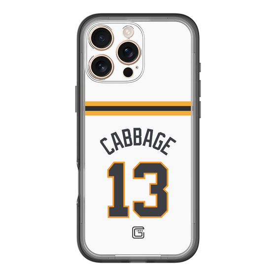 スリムプロテクションプレミアムケース［ 読売ジャイアンツ - #13 CABBAGE - ホーム ］