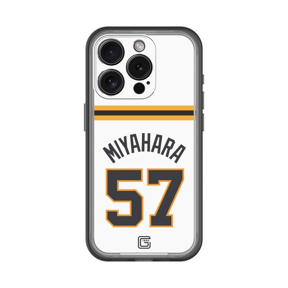 スリムプロテクションプレミアムケース［ 読売ジャイアンツ - #57 MIYAHARA - ホーム ］