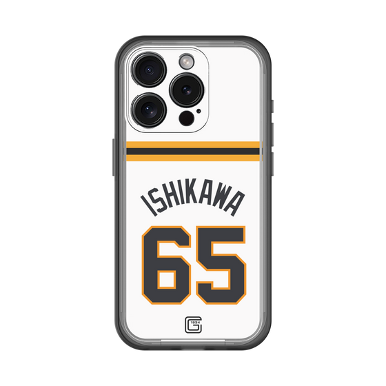 スリムプロテクションプレミアムケース［ 読売ジャイアンツ - #65 ISHIKAWA - ホーム ］