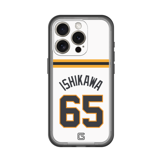 スリムプロテクションプレミアムケース［ 読売ジャイアンツ - #65 ISHIKAWA - ホーム ］