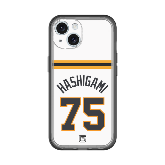 スリムプロテクションプレミアムケース［ 読売ジャイアンツ - #75 HASHIGAMI - ホーム ］