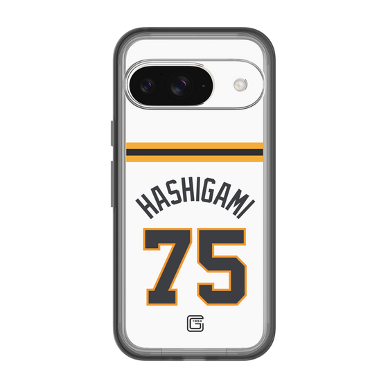 スリムプロテクションプレミアムケース［ 読売ジャイアンツ - #75 HASHIGAMI - ホーム ］