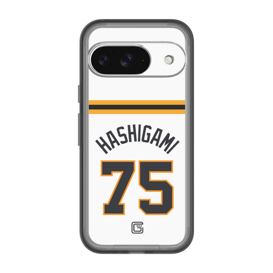 スリムプロテクションプレミアムケース［ 読売ジャイアンツ - #75 HASHIGAMI - ホーム ］