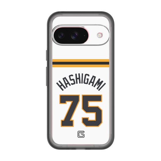 スリムプロテクションプレミアムケース［ 読売ジャイアンツ - #75 HASHIGAMI - ホーム ］
