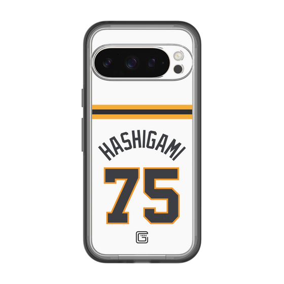スリムプロテクションプレミアムケース［ 読売ジャイアンツ - #75 HASHIGAMI - ホーム ］