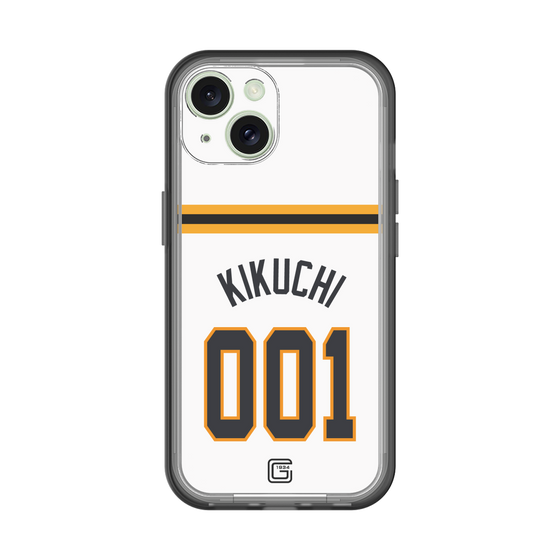 スリムプロテクションプレミアムケース［ 読売ジャイアンツ - #001 KIKUCHI - ホーム ］