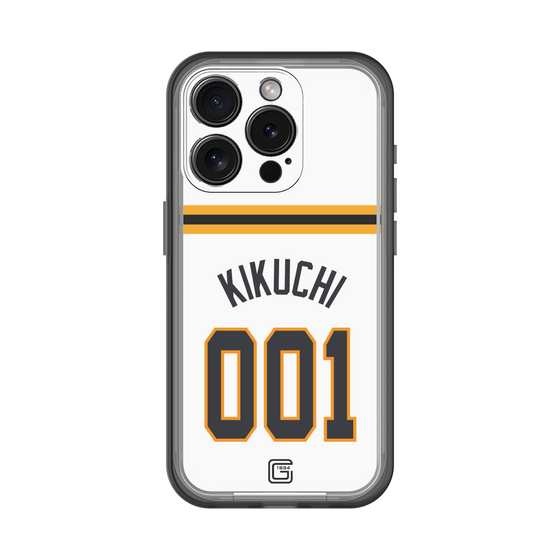 スリムプロテクションプレミアムケース［ 読売ジャイアンツ - #001 KIKUCHI - ホーム ］