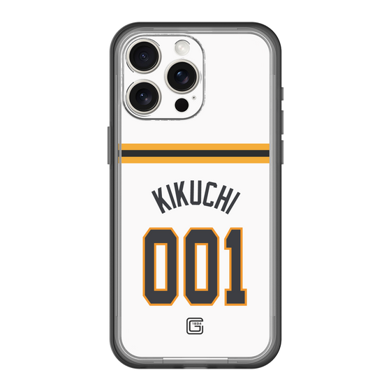 スリムプロテクションプレミアムケース［ 読売ジャイアンツ - #001 KIKUCHI - ホーム ］