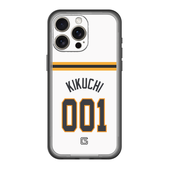 スリムプロテクションプレミアムケース［ 読売ジャイアンツ - #001 KIKUCHI - ホーム ］