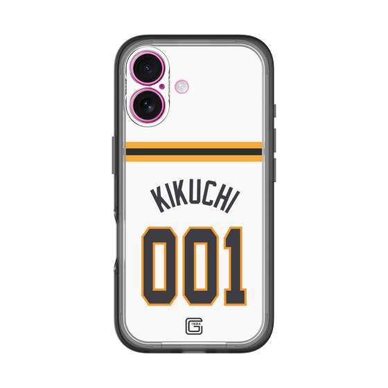 スリムプロテクションプレミアムケース［ 読売ジャイアンツ - #001 KIKUCHI - ホーム ］