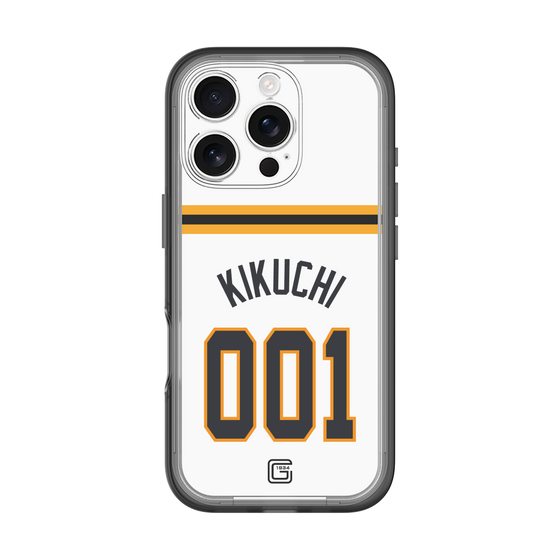 スリムプロテクションプレミアムケース［ 読売ジャイアンツ - #001 KIKUCHI - ホーム ］