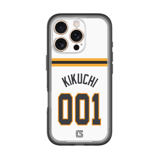 スリムプロテクションプレミアムケース［ 読売ジャイアンツ - #001 KIKUCHI - ホーム ］