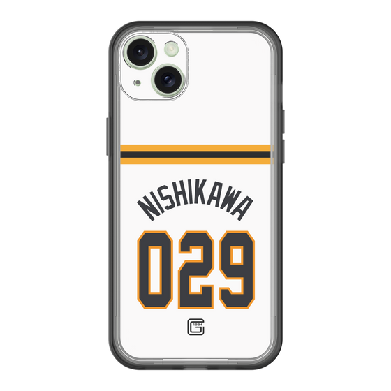 スリムプロテクションプレミアムケース［ 読売ジャイアンツ - #029 NISHIKAWA - ホーム ］