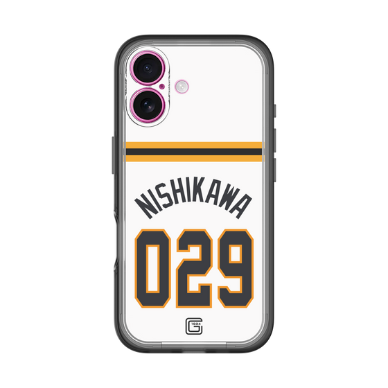 スリムプロテクションプレミアムケース［ 読売ジャイアンツ - #029 NISHIKAWA - ホーム ］