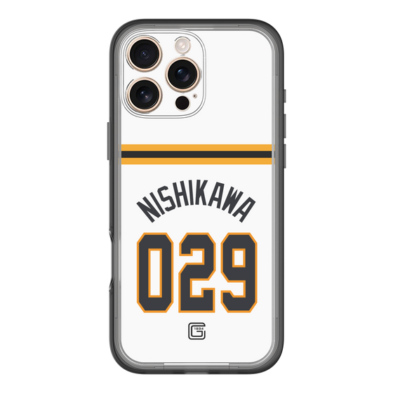 スリムプロテクションプレミアムケース［ 読売ジャイアンツ - #029 NISHIKAWA - ホーム ］