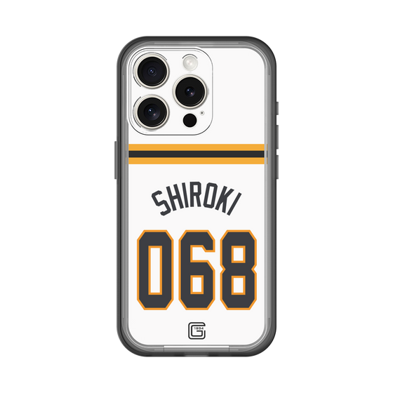 スリムプロテクションプレミアムケース［ 読売ジャイアンツ - #068 SHIROKI - ホーム ］