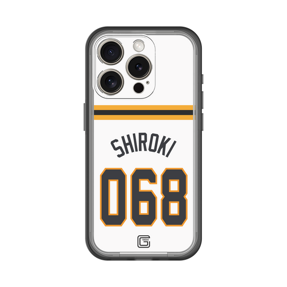 スリムプロテクションプレミアムケース［ 読売ジャイアンツ - #068 SHIROKI - ホーム ］