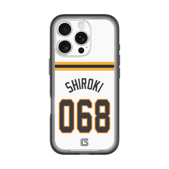 スリムプロテクションプレミアムケース［ 読売ジャイアンツ - #068 SHIROKI - ホーム ］