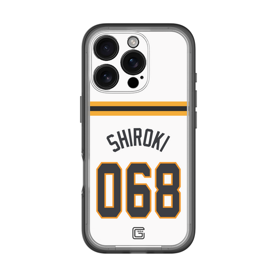 スリムプロテクションプレミアムケース［ 読売ジャイアンツ - #068 SHIROKI - ホーム ］