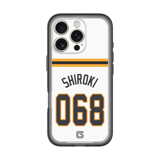 スリムプロテクションプレミアムケース［ 読売ジャイアンツ - #068 SHIROKI - ホーム ］