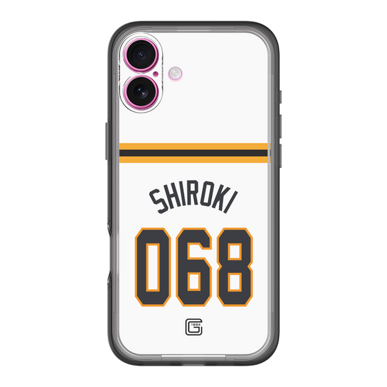 スリムプロテクションプレミアムケース［ 読売ジャイアンツ - #068 SHIROKI - ホーム ］