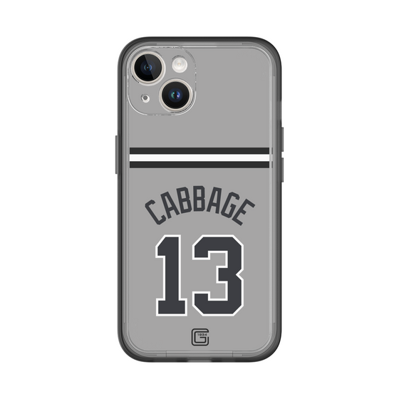 スリムプロテクションプレミアムケース［ 読売ジャイアンツ - #13 CABBAGE - ビジター ］