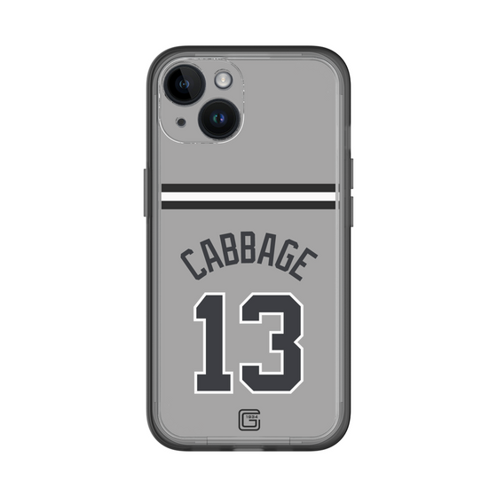 スリムプロテクションプレミアムケース［ 読売ジャイアンツ - #13 CABBAGE - ビジター ］