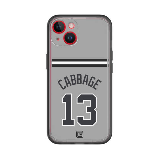 スリムプロテクションプレミアムケース［ 読売ジャイアンツ - #13 CABBAGE - ビジター ］