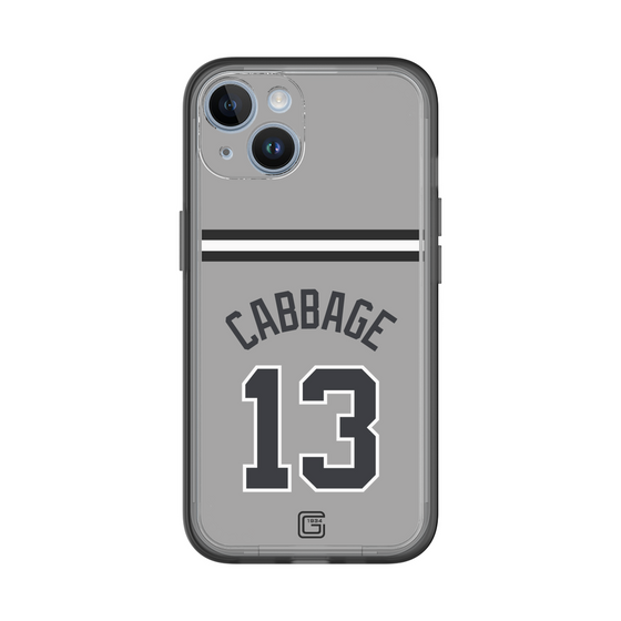 スリムプロテクションプレミアムケース［ 読売ジャイアンツ - #13 CABBAGE - ビジター ］